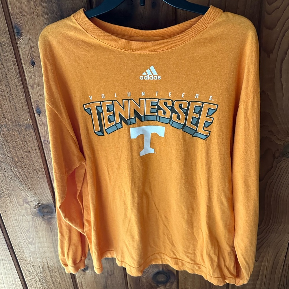 Adidas Orange Long Sleeve Tee- Tennessee Volunteers